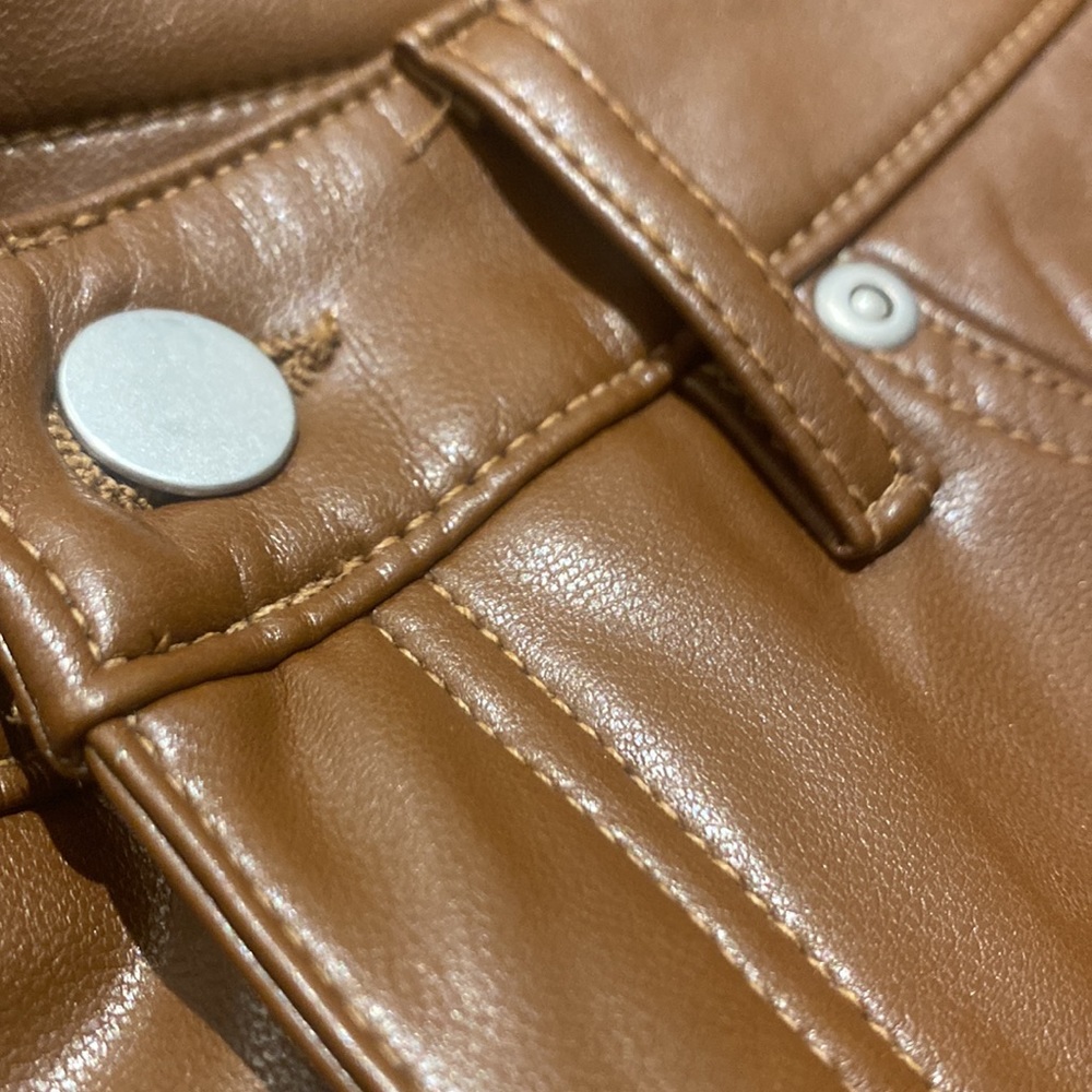 7 For All Mankind Faux Leather Slim Pant - Picture 6 of 14